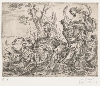 Hercules dreper kentauren Nessus av Giovanni Pietro Possenti
