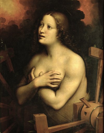 St. Katarina av Alexandria (olje på lerret) av Giovanni Pietro Rizzoli (school of) Giampietrino