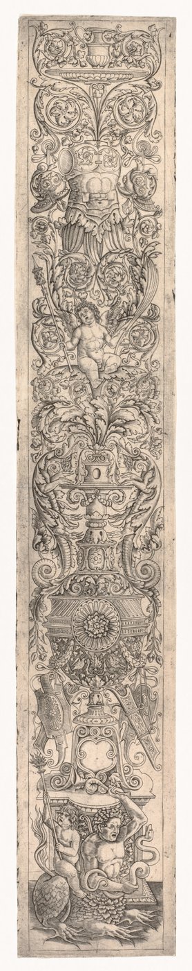 Ornamental Panel: Triton Ridden by a Child, ca. 1505-1515. av Giovanni Pietro da Birago