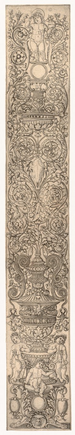 Tre barn som blåser i horn, ca. 1505-1512. av Giovanni Pietro da Birago