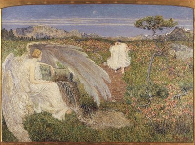 Italia, kjærlighet ved livets fontene av Giovanni Segantini
