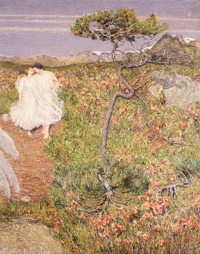 Italia, kjærlighet ved livets fontene av Giovanni Segantini