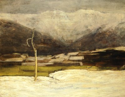 Savognino landskap av Giovanni Segantini