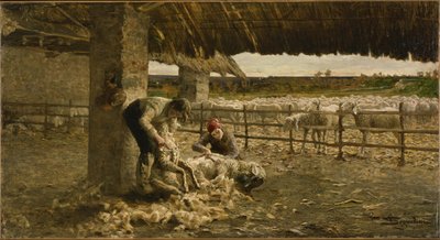 Saueklippingen, 1883-1884 av Giovanni Segantini