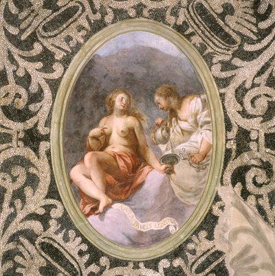 Kvinnefigurer, taket i hulen av Giovanni Stefano Danedi
