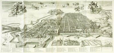 Utsikt over Torino, 1672 av Giovanni Tommaso Borgonio