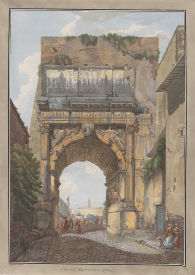 Titusbuen, ca. 1780. Skapere: Giovanni Volpato, Louis Ducros. av Giovanni Volpato, Louis Ducros