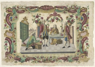 De Verloren Zoon ønsker å være en far om sine erfdeeler Den fortapte sønn ber faren om en del av substansen hans (tittel på objekt) av Giovanni Volpato (possibly)