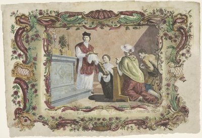 Ber for levende og døde VII. opus misericordiae spiritualis / La septima obra de misericordia spiritual (...) (tittel på objekt) The Spiritual Works of Mercy (serietittel) av Giovanni Volpato