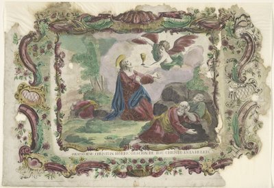 Christus i Getsemane hage Oratio Jesu Christi i hagen: Jesu Kristi bønn i hagen (tittel på objekt) av Giovanni Volpato