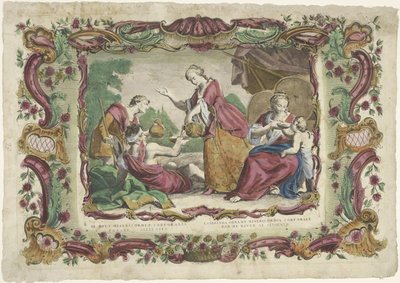 Laven fra Dorstigen III. work of corporal mercy / Later work of corporal mercy (...) (tittel på objekt) De spirituele werken van barmhartigheid (serietittel) av Giovanni Volpato