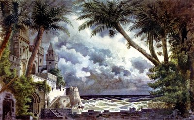 Othello, scenografi, ca. 1920-30 (illustrasjon) av Giovanni Zuccarelli