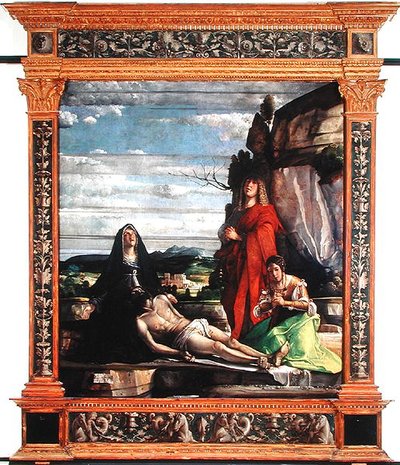 The Deposition, ca. 1490-1537 (tempera på panel) av Giovanni c.1465-153537 Buonconsiglio