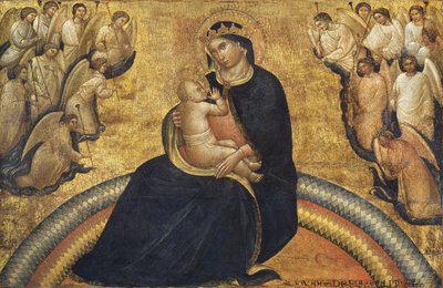 Madonna med barn og engler, 1370-77 av Giovanni da Bologna