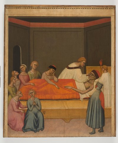 Extreme Unction, ca. 1360 (tempera på panel) av Giovanni del Biondo dal Casentino