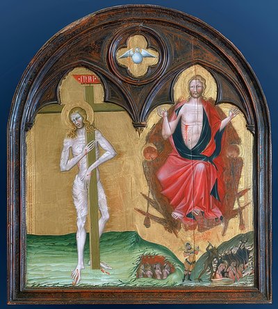 Den lidende og den triumferende Kristus av Giovanni di Paolo