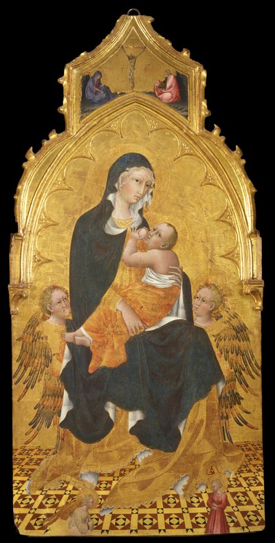 Madonna med barn og engler. Bebudelsen, ca. 1440 av Giovanni di Paolo