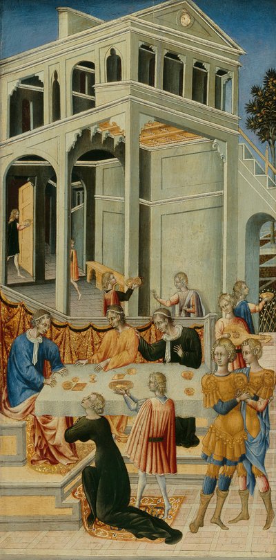 Salome ber Herodes om hodet til døperen Johannes, 145560. av Giovanni di Paolo