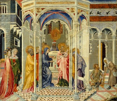 Presentasjonen av Kristus i tempelet, ca. 1435. av Giovanni di Paolo