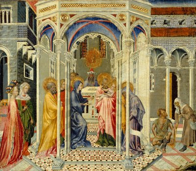 Presentasjonen av Kristus i tempelet, ca. 1435 av Giovanni di Paolo di Grazia