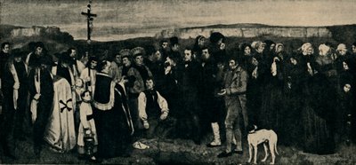 Begravelse i Ornans, c1850, 1935. av Giraudon