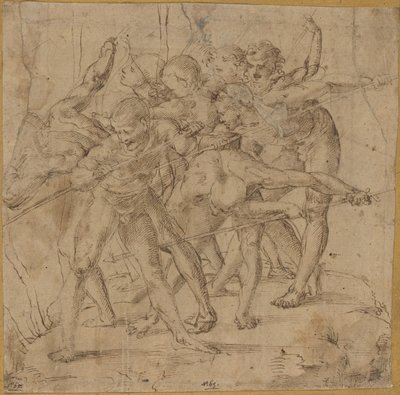 Kampscene av Girolamo Genga