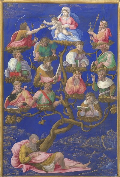 Jesse-treet. Rundt 1535 av Girolamo Genga