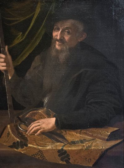 Portrett av en skredder av Girolamo Mazzola Bedoli