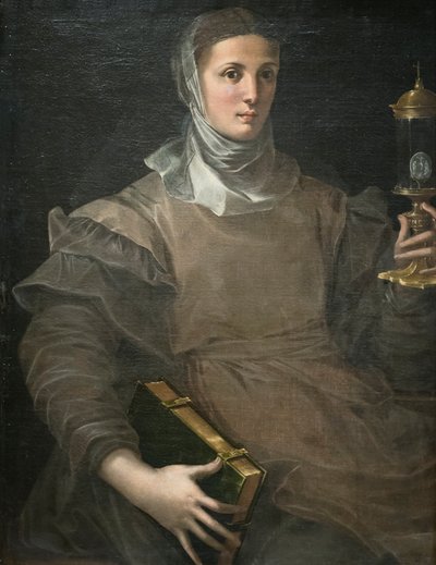 Saint Clare av Girolamo Mazzola Bedoli