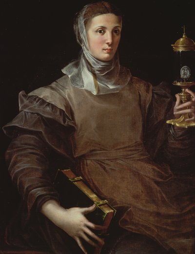 St. Clare, 1530 av Girolamo Mazzola Bedoli