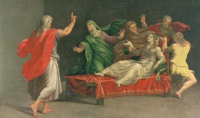 Oppdragelsen av Drusiana av Girolamo Mazzola Bedoli