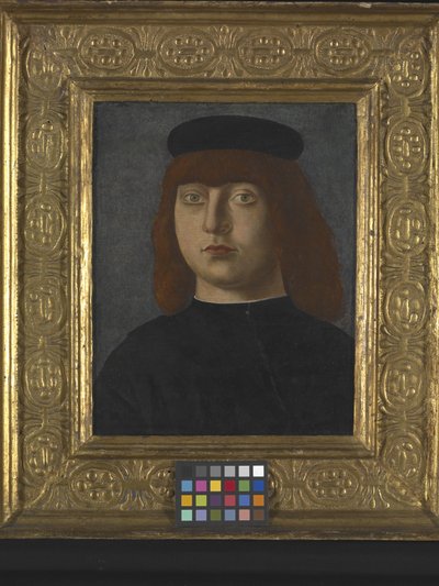 Portrett av en mann (olje på tre) av Girolamo Mocetto