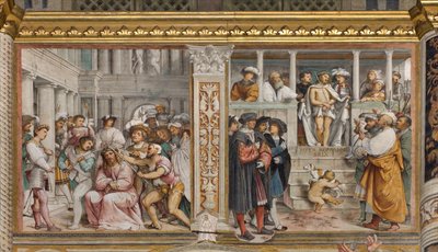 Central Aave, Fourth South Span, Coronation of Thorns, Ecce Homo, Girolamo Romanino av Girolamo Romanino
