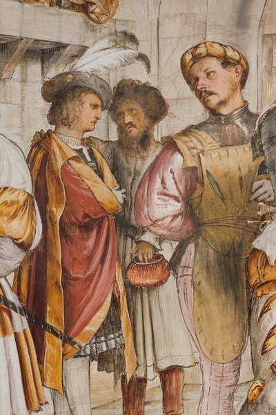 Central Nave, Fifth South Span, Kristus foran Pilatus, Girolamo Romanino av Girolamo Romanino
