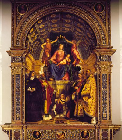 Madonna og Saints av Girolamo Romanino