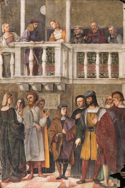 The Miracle of the Glass, School of the Saint, Basilica of St Anthony (basilica of the Saint), Padua, Italia av Girolamo Tessari