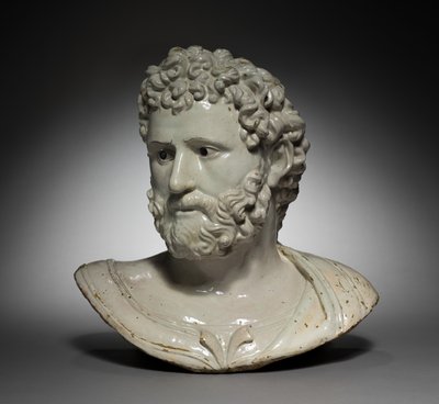 Byste av en klassisk helt eller keiser av Girolamo della Robbia
