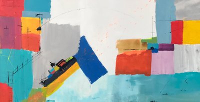 Hvorfor ikke (akryl på lerret) av Gisela Gaffoglio