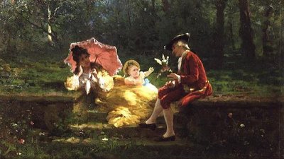 Familiegruppe; av Giuglielmo Innocenti