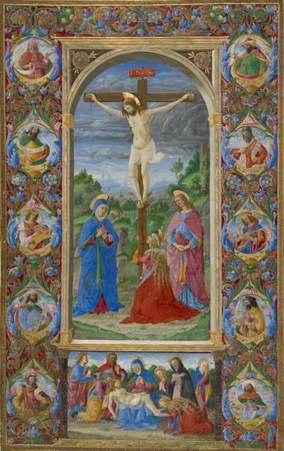 Blad fra Innocent VIIIs messebok av Giuliano Amadei
