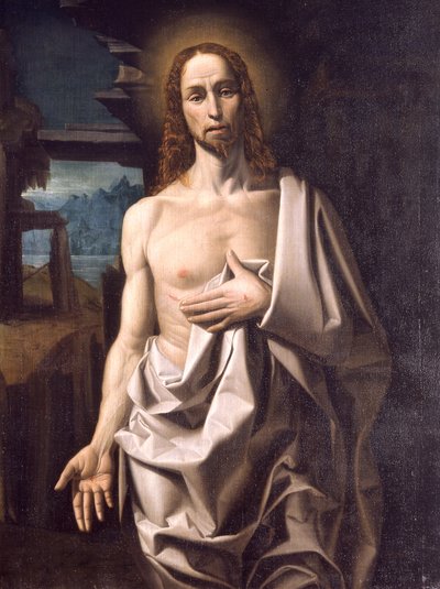 The Risen Christ (olje på lerret) av Giuliano Pozzobonelli