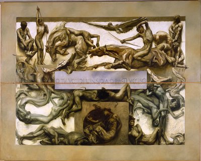 Mørket fra syklusen The Poem of Human Life, 1907. av Giulio Aristide Sartorio