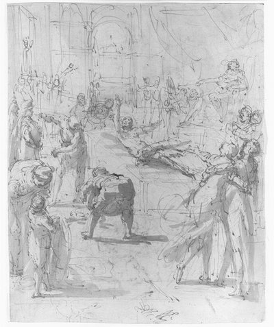 Martyrium av St. Lawrence av Giulio Benso