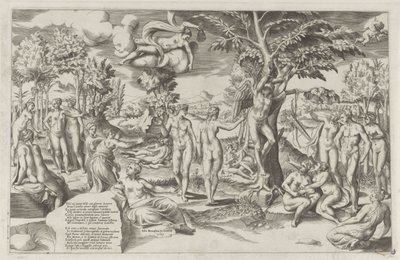 Amor i Elysian Fields av Giulio Bonasone