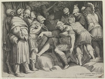 Såret Scipio av Giulio Bonasone