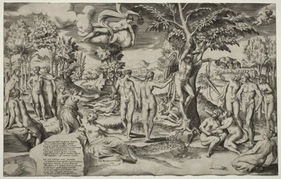 Love in the Elysian Fields, 1563. av Giulio Bonasone