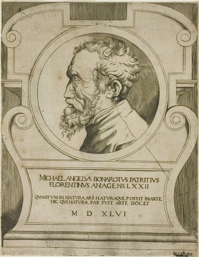 Michelangelo av Giulio Bonasone