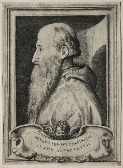 Portrett av kardinal Pietro Bembo, 1547. av Giulio Bonasone