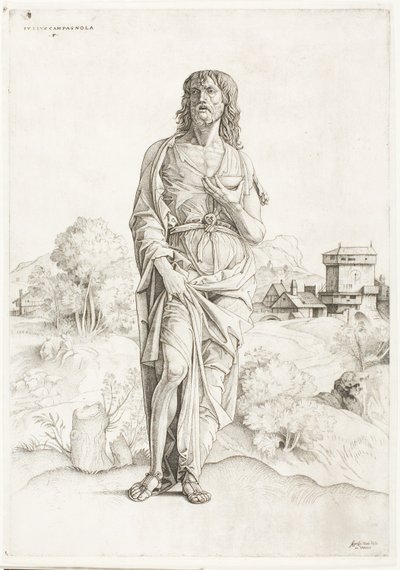 Døperen Johannes av Giulio Campagnola