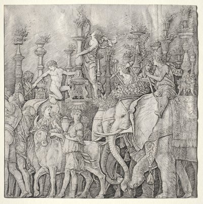Cæsars triumfer: Elefantene av Giulio Campagnola